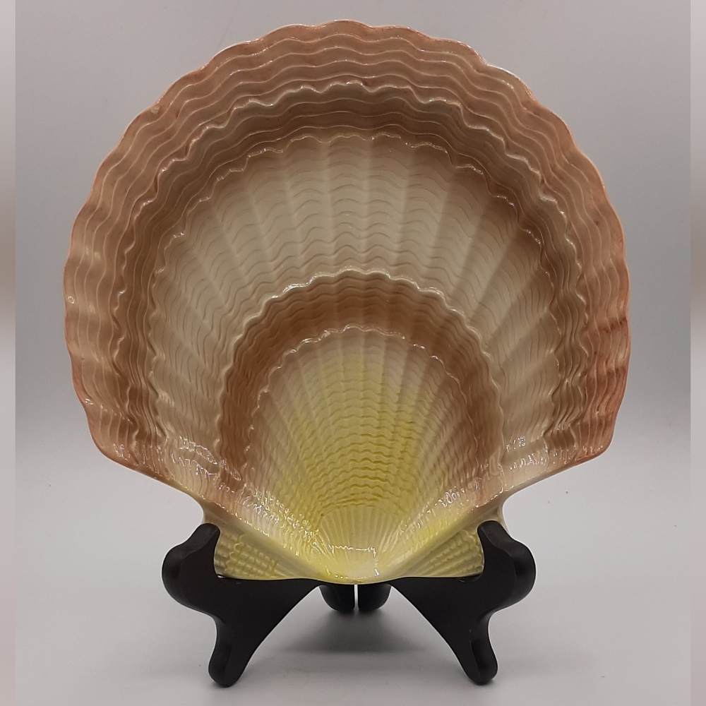 Otagiri Sea Shell Beachcomber Ceramic Plate Trinket Dish Vintage Hand Painted